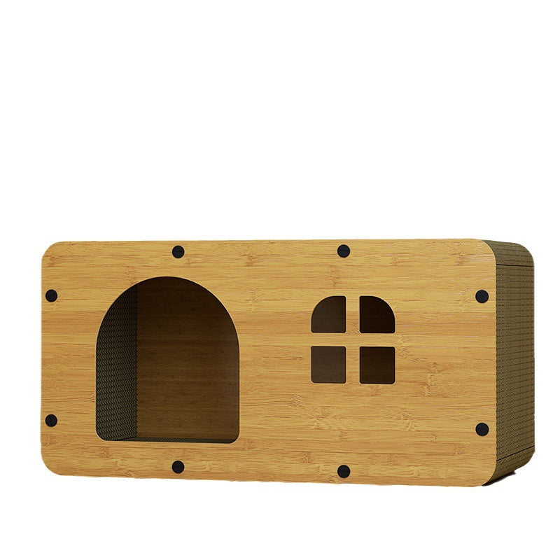 Cat Scratching Board Wear-Resistant Four Seasons Universal Claw Grinding Cardboard Box House