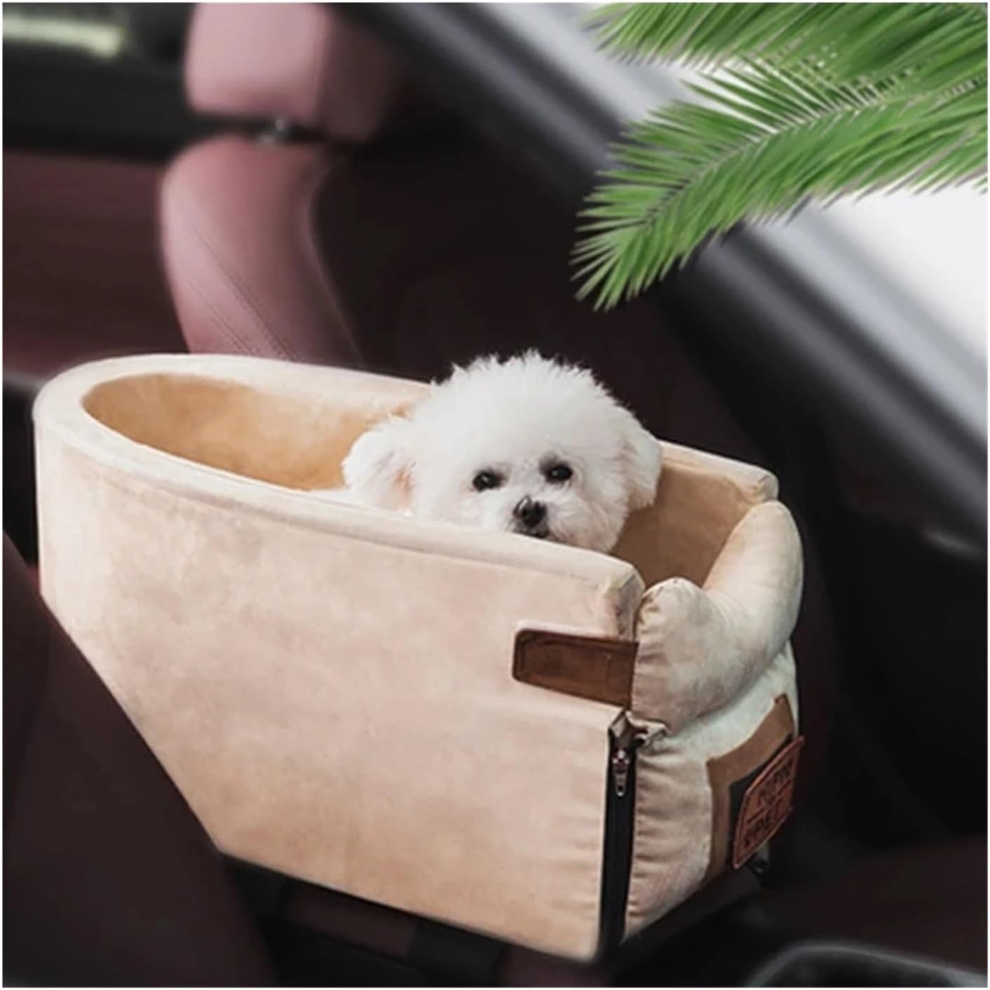 Pet Supplies Pet Car Seat Dog Cat Car Seat Portable Pet Chair Pet Safety Seat for Puppies Cats Pet Travel Seat Pet Supplies Dog Habitat Bed (Color : Dot)