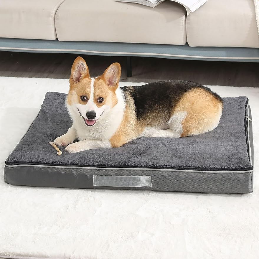 Dog Bed Memory Foam pet mat Warm, Comfortable, and Breathable pet Bed Waterproof mat Fully Removable and Washable cat mat Dog beds