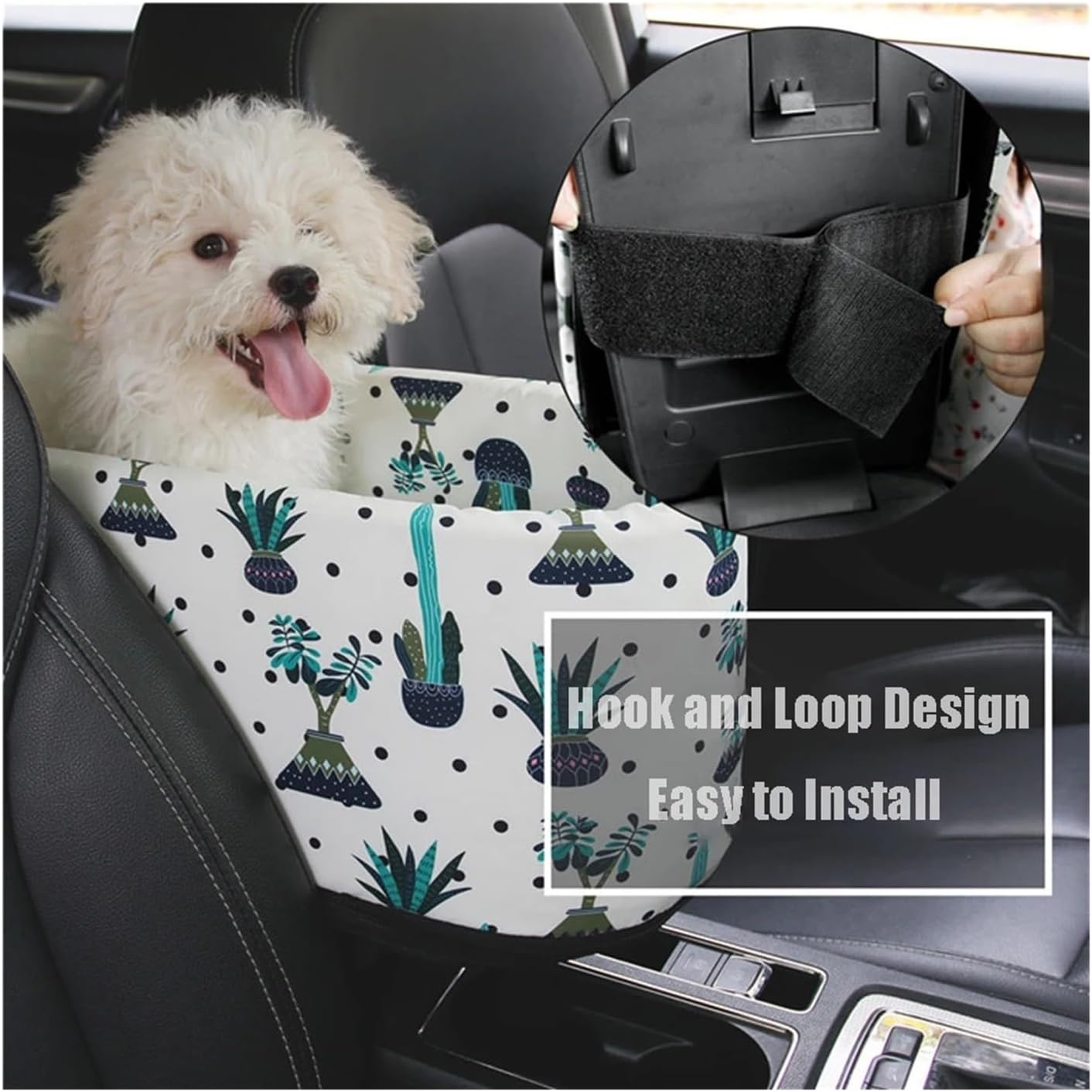 Pet Supplies Pet Car Seat Dog Cat Car Seat Portable Pet Chair Pet Safety Seat for Puppies Cats Pet Travel Seat Pet Supplies Dog Habitat Bed (Color : Dot)