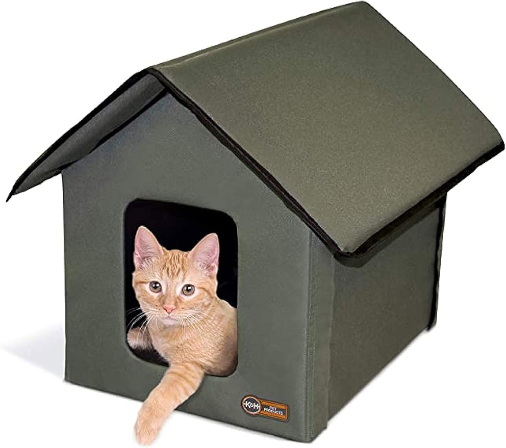 Pet Outdoor Kitty House, Outdoor Cat House for Outside Community Cats