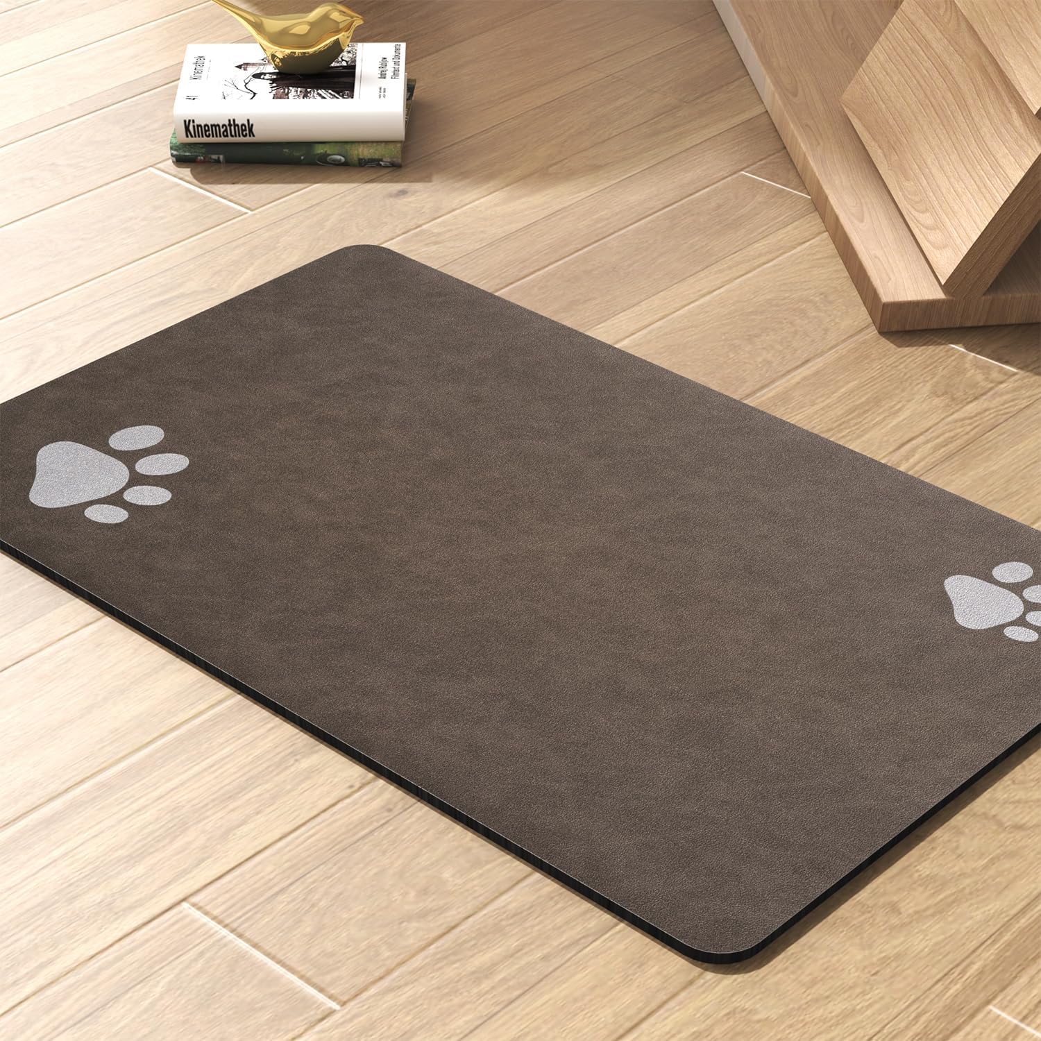 Dog Mat for Food and Water Bowl-No Stains Quick Dry Dog Water Dispenser Mat