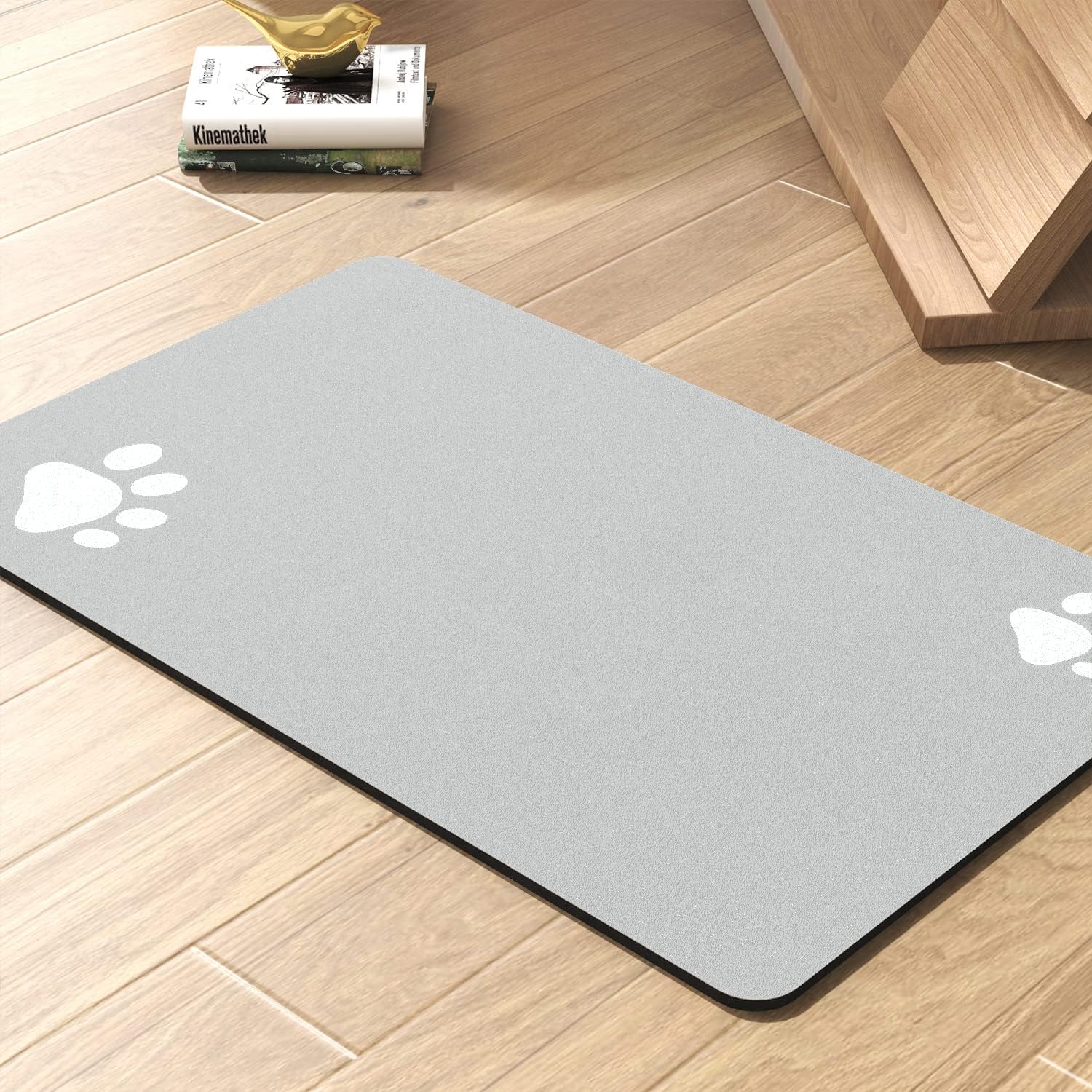 Dog Mat for Food and Water Bowl-No Stains Quick Dry Dog Water Dispenser Mat