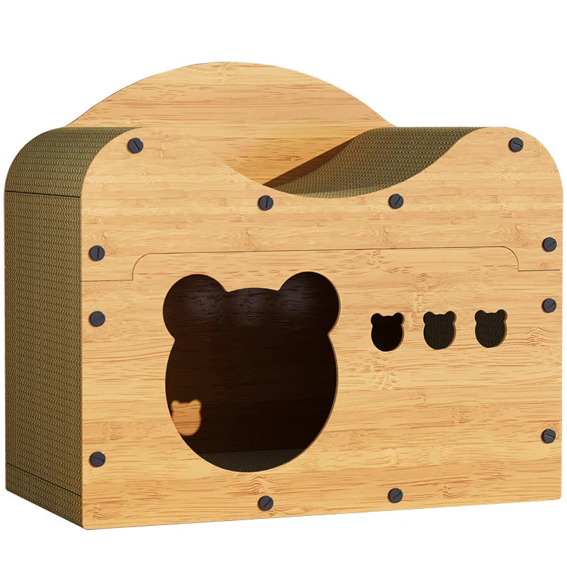 Cat Scratching Board Wear-Resistant Four Seasons Universal Claw Grinding Cardboard Box House